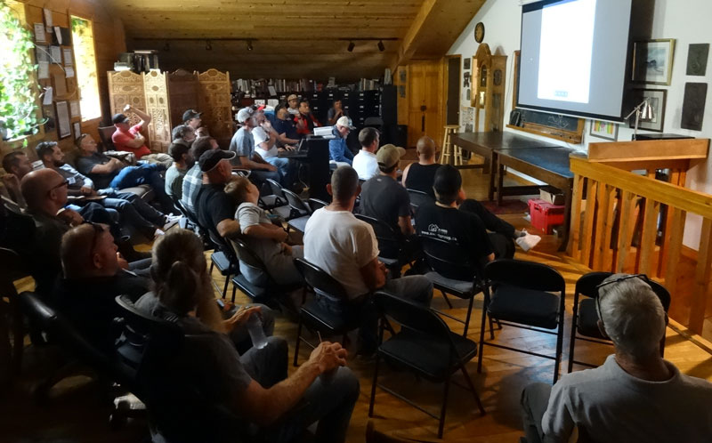 Copper siding for buildings seminar at the Slate Roofing Contractors Association conference in 2025.