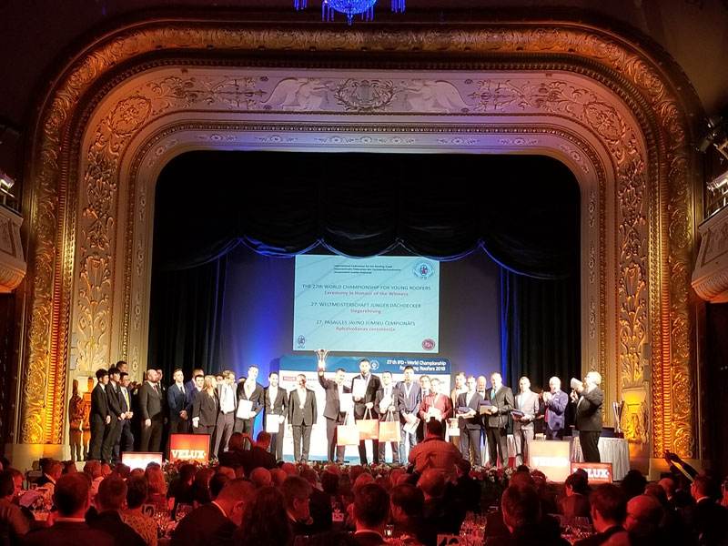 The Slate Roofing Contractors Association of North America Inc. was at the International Federation for the Roofing Trades Congress in Riga, Latvia in 2018.