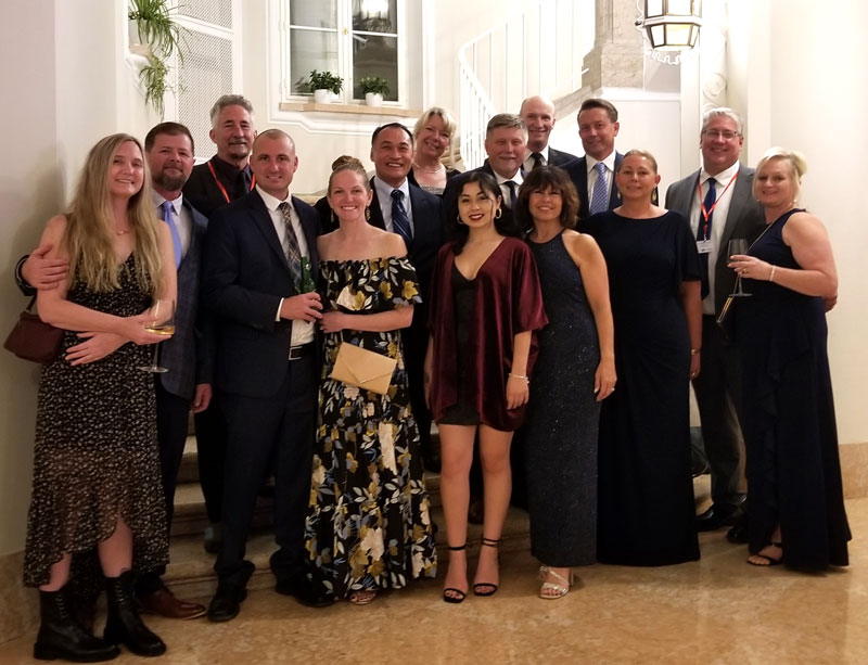 The entire USA group attending the 2023 IFD in Bolzano, Italy.