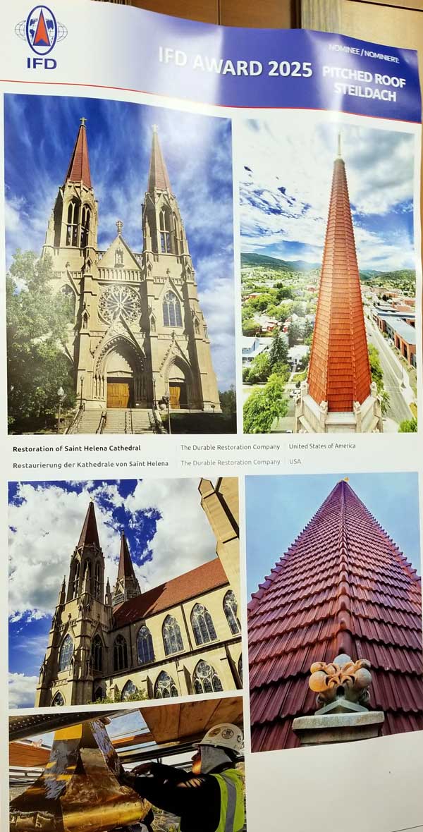Durable Slate won awards at the 2025 International Federation of the Roofing Trades in Bratislava, Slovakia. 